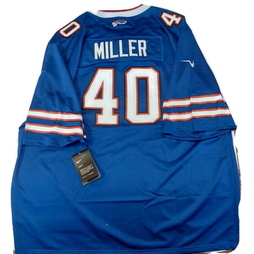 Nike Buffalo Bills Jersey Mens Size XXXL ON Field Blue Red Von Miller #40 - Picture 7 of 10